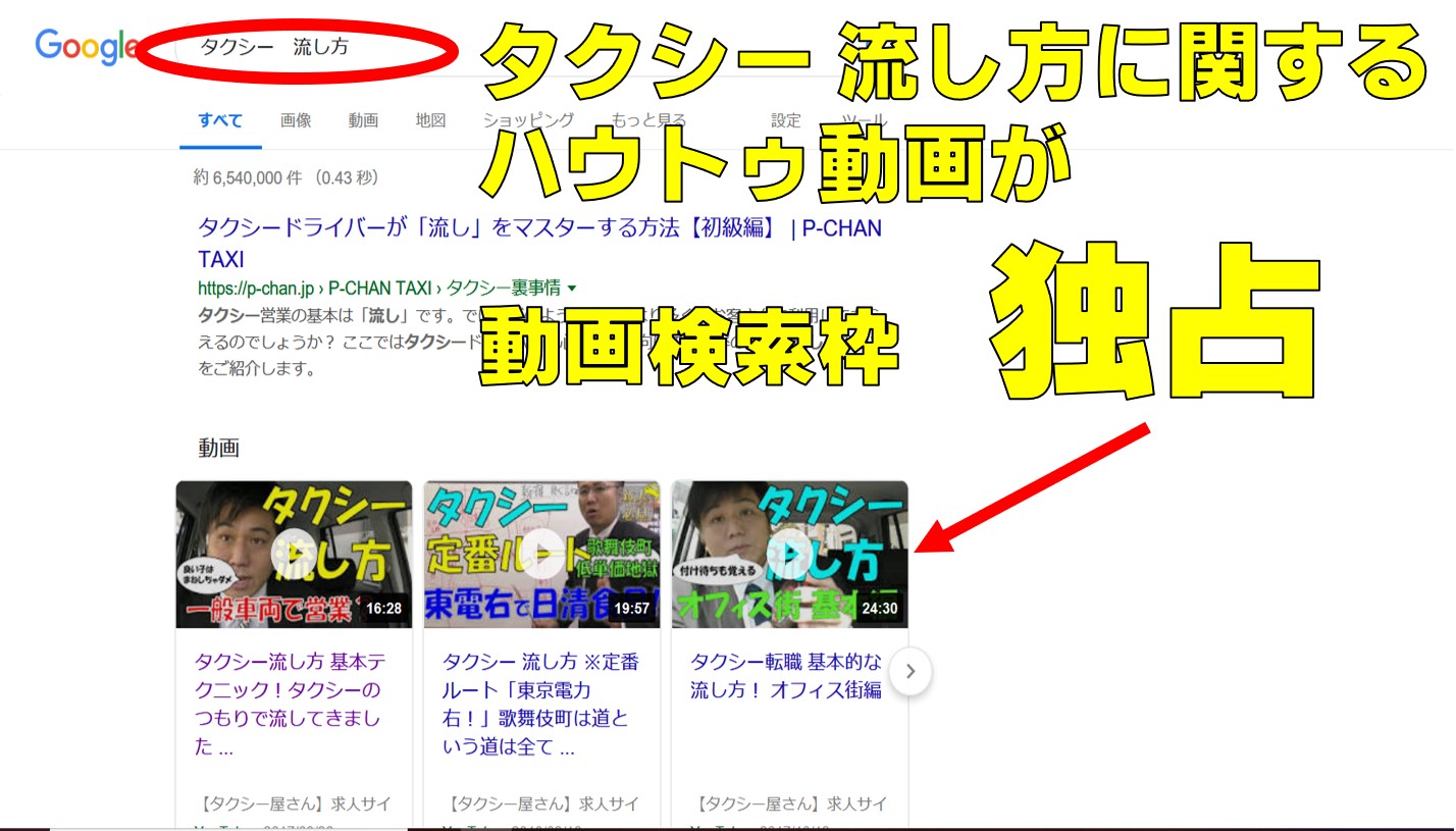 弊社運営のホームページの上位表示成功例の実際の検索結果の画2